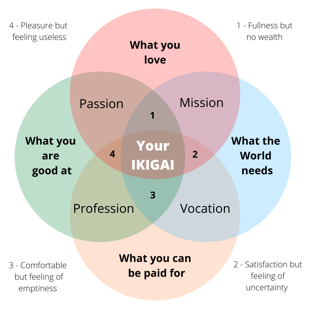 how to find your ikigai self-development tool
